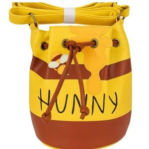 NWT Loungefly Disney Winnie the Pooh Honey Pot Drawstring Crossbody Purse